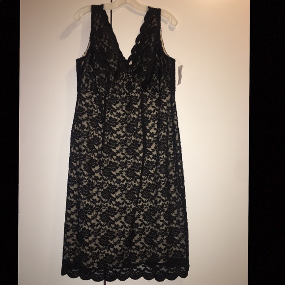 NWT Black Lace Short Dress - Picture 1 of 4